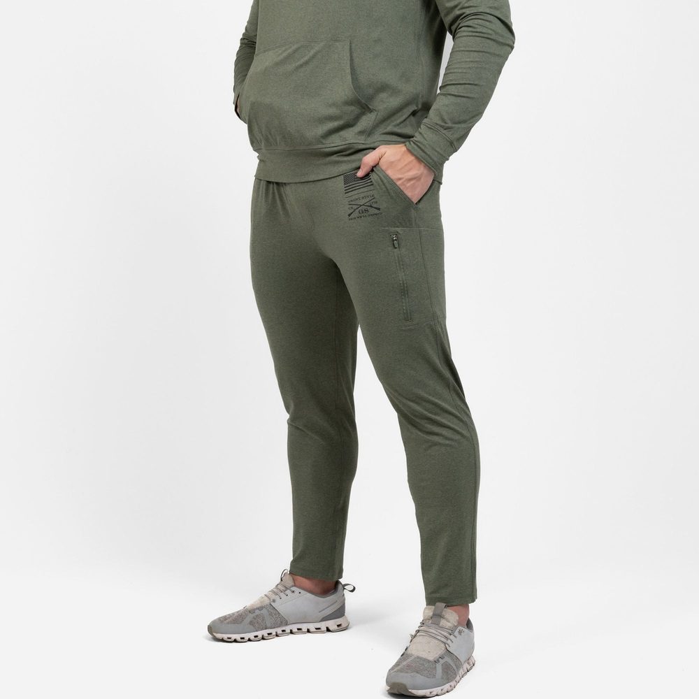 Men's All-Day Jogger - Heather Military Green