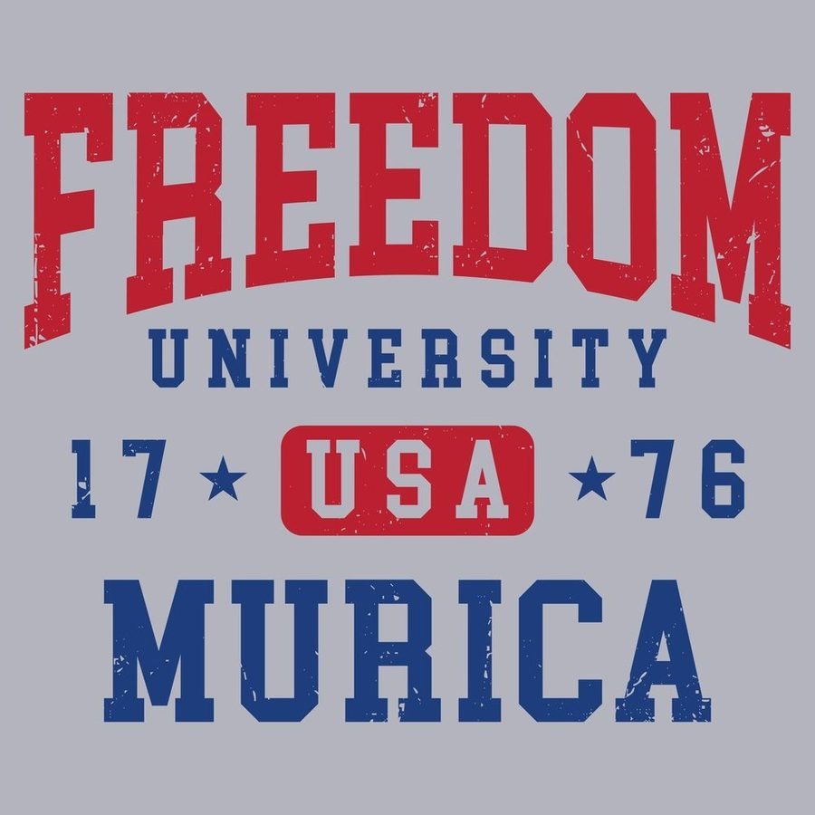 Youth Freedom University T-Shirt - Heather Gray