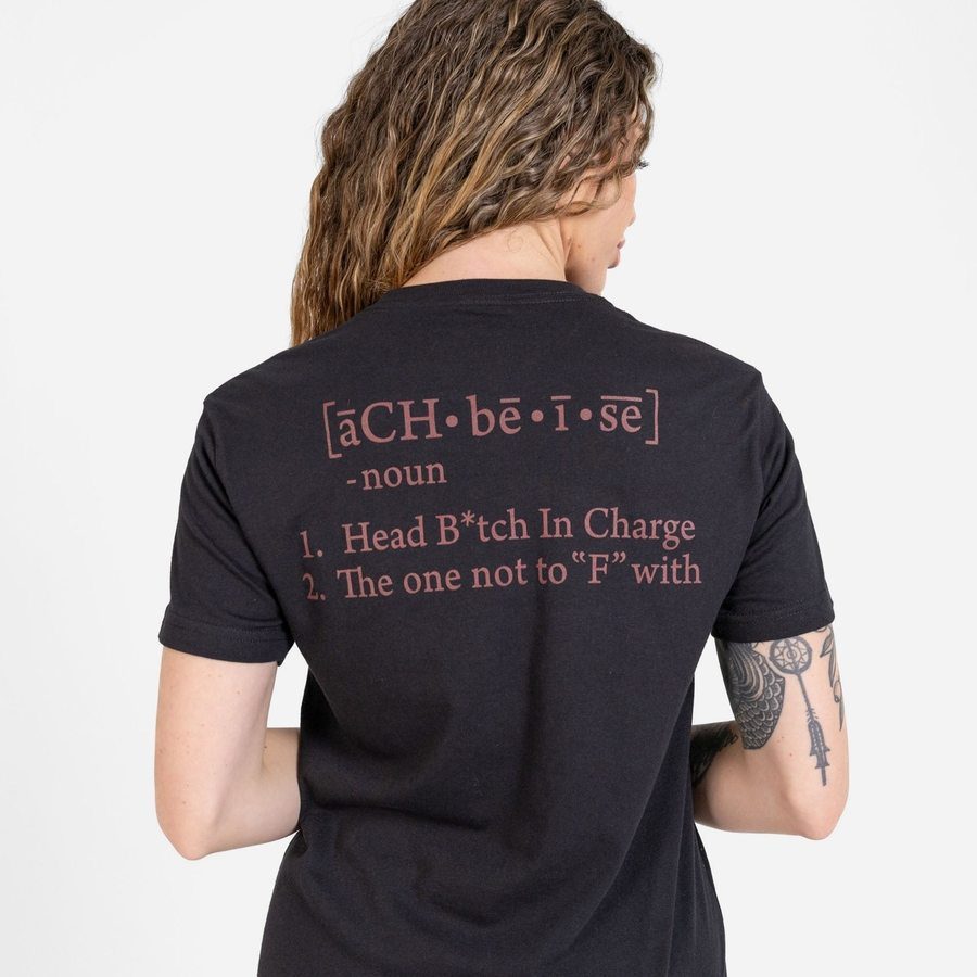 Women's HBIC Boyfriend Fit T-Shirt - Black