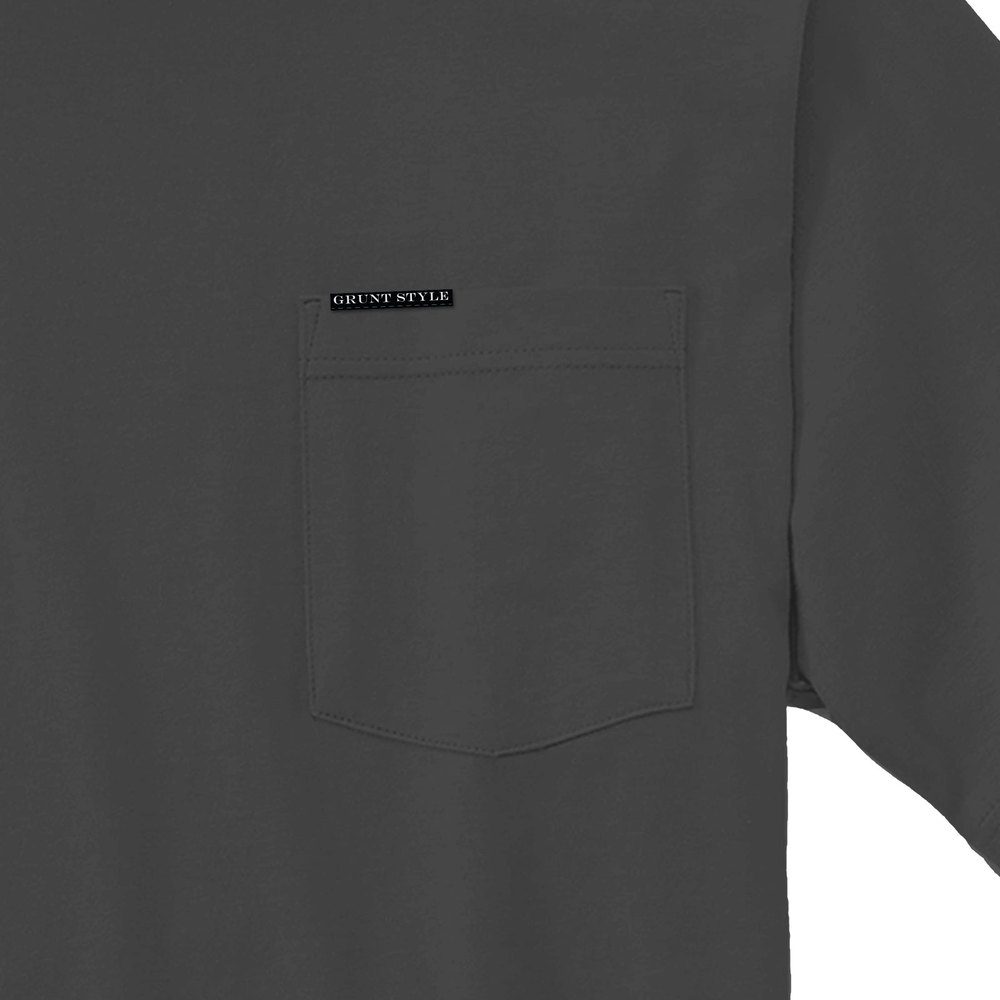 Basic Heavyweight Pocket T-Shirt - Charcoal