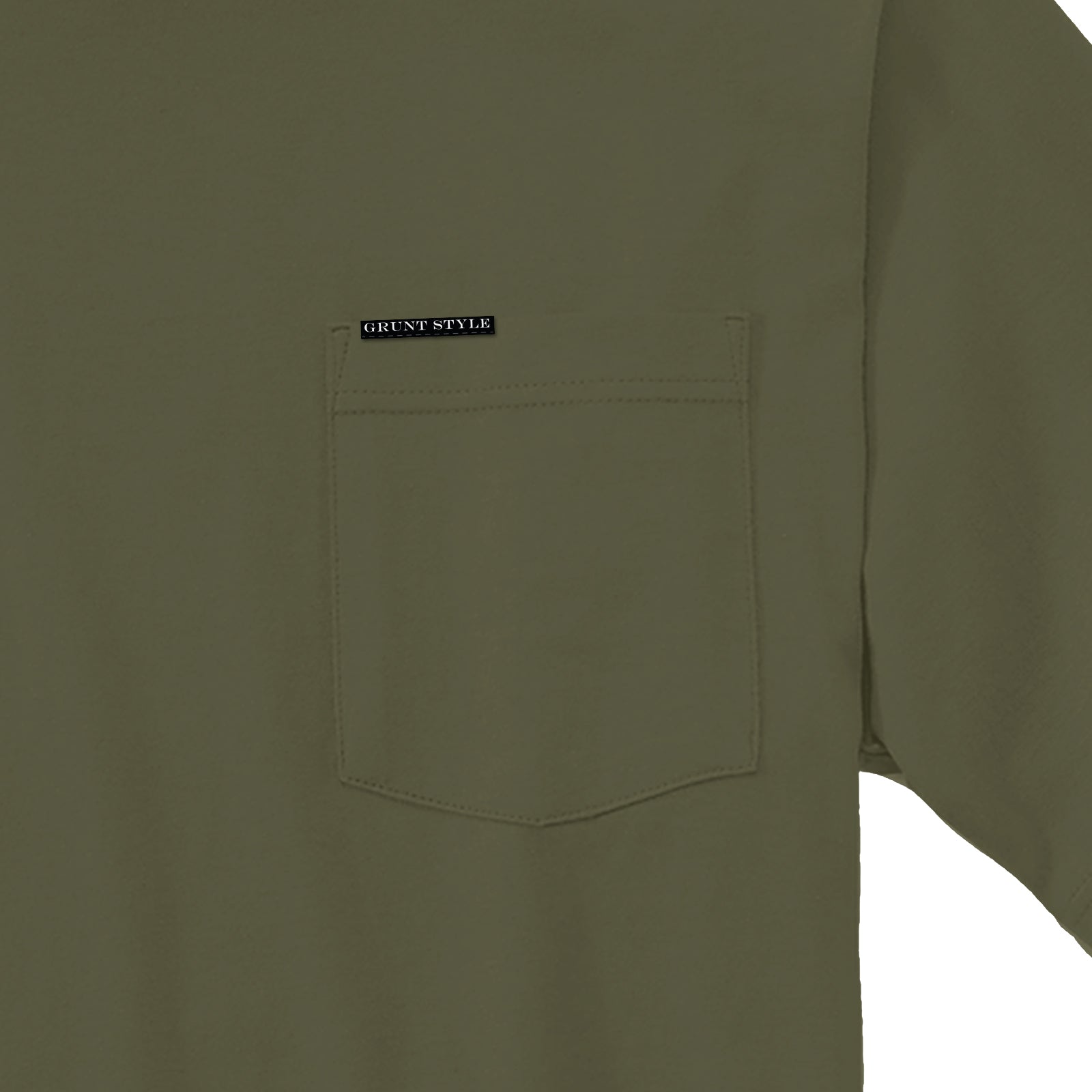 Basic Heavyweight Pocket T-Shirt - Military Green
