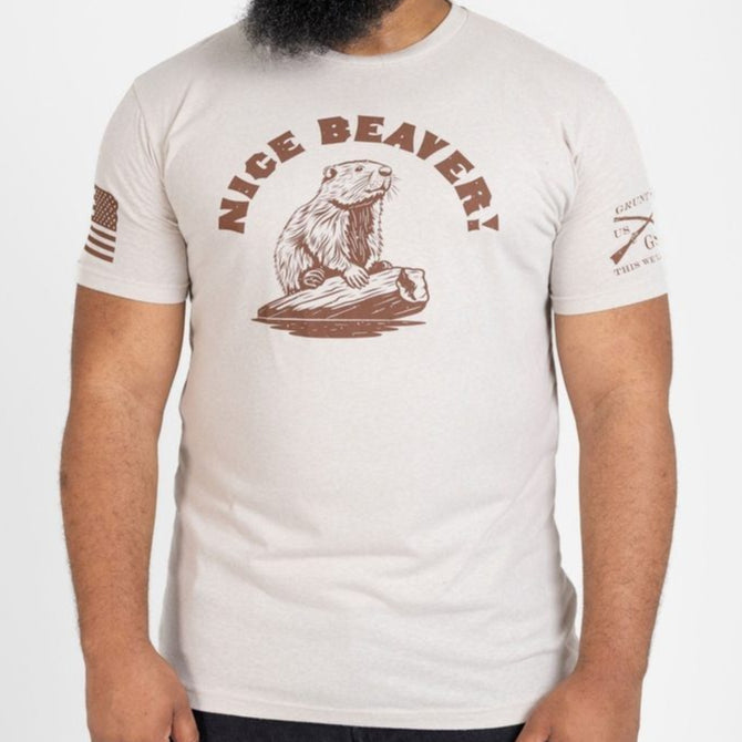 Nice Beaver T-Shirt - Sand