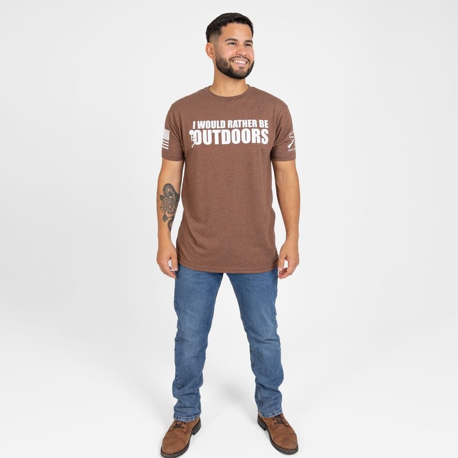 I Would Rather T-Shirt - Heather Brown