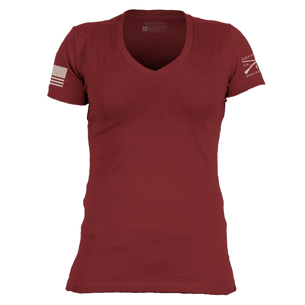 Basic T-Shirt Women's V-Neck Autumn Collection 3-Pack