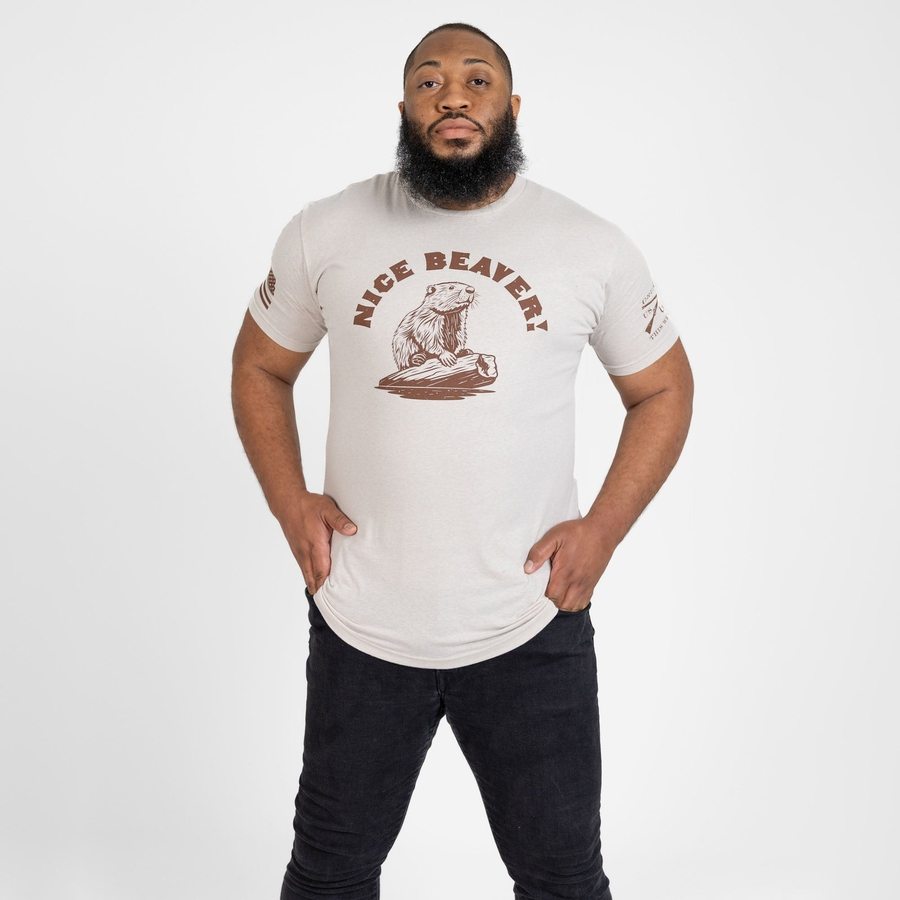 Nice Beaver T-Shirt - Sand
