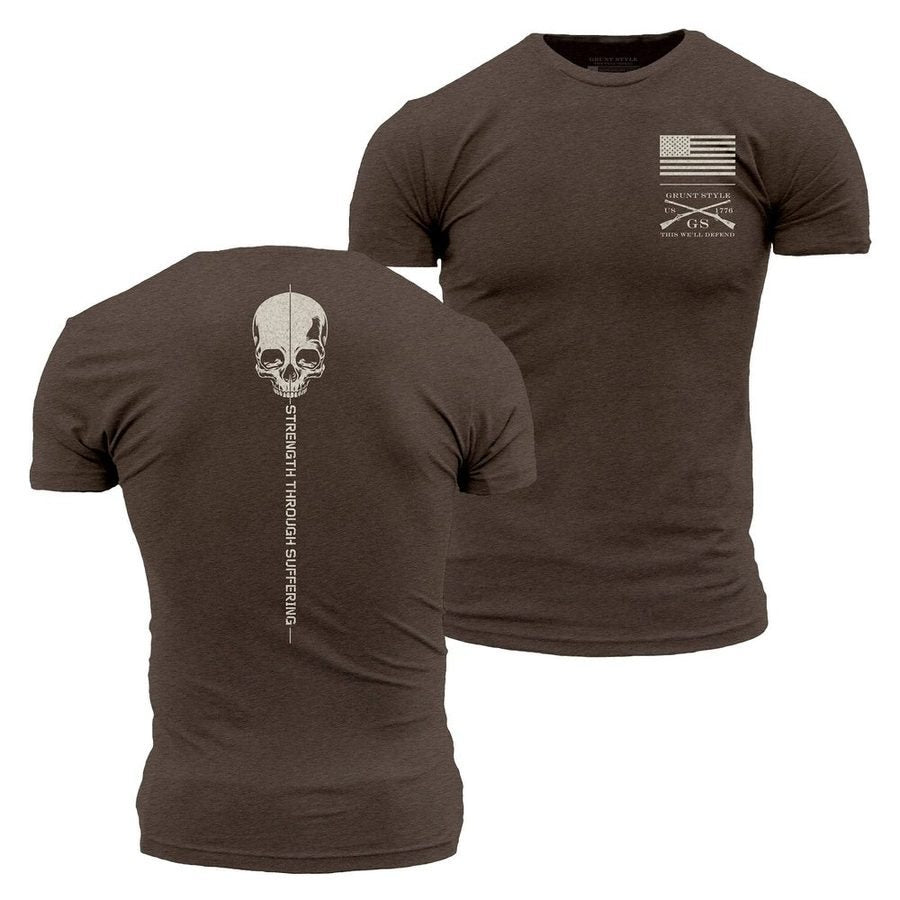 Strength Through Suffering T-Shirt - Heather Brown
