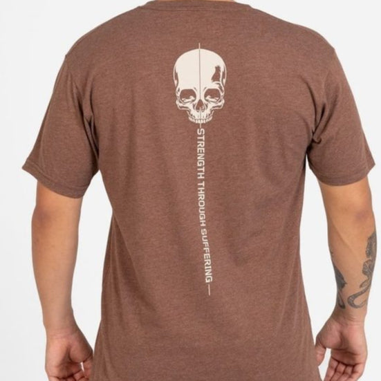 Strength Through Suffering T-Shirt - Heather Brown