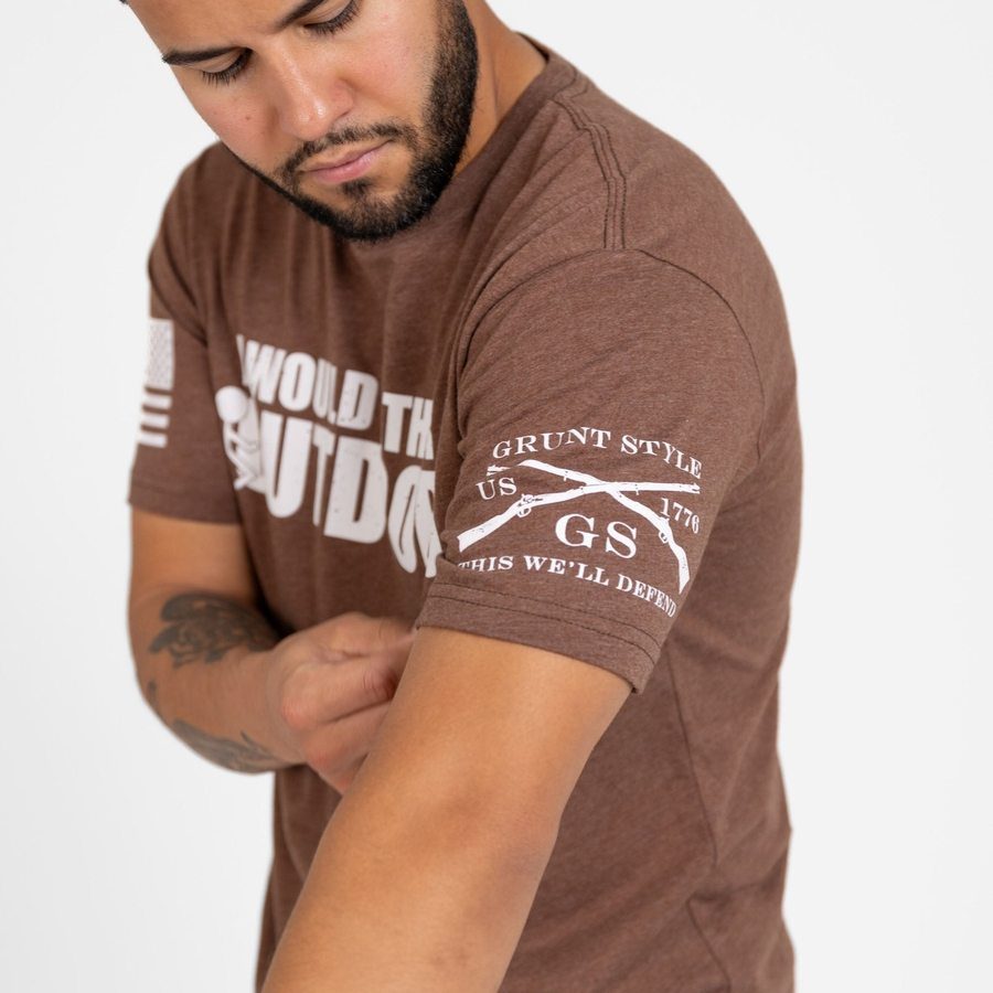 I Would Rather T-Shirt - Heather Brown