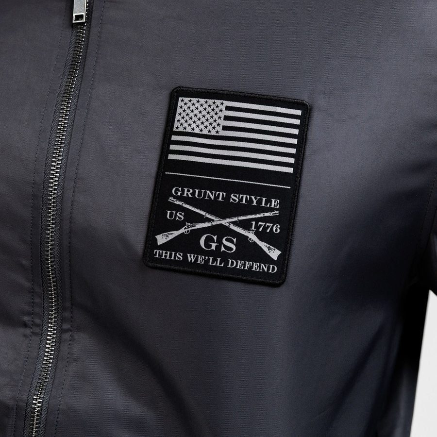 Men's Stealth Bomber Jacket - Black