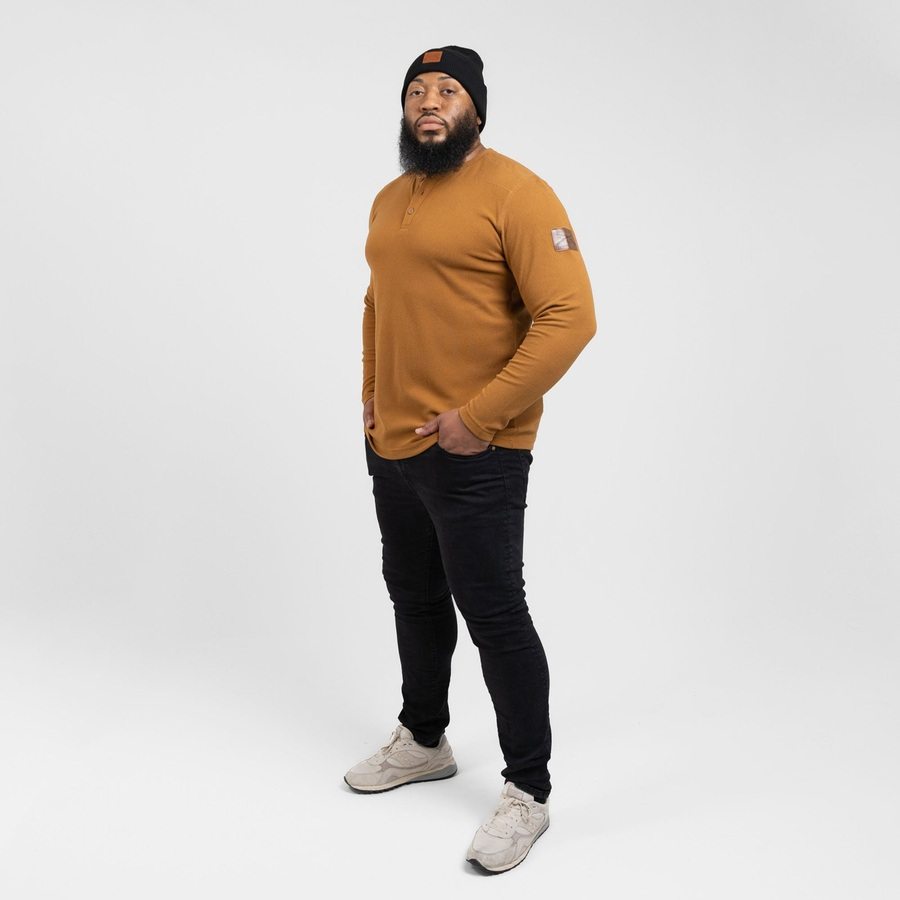 Thermal Henley - Coyote