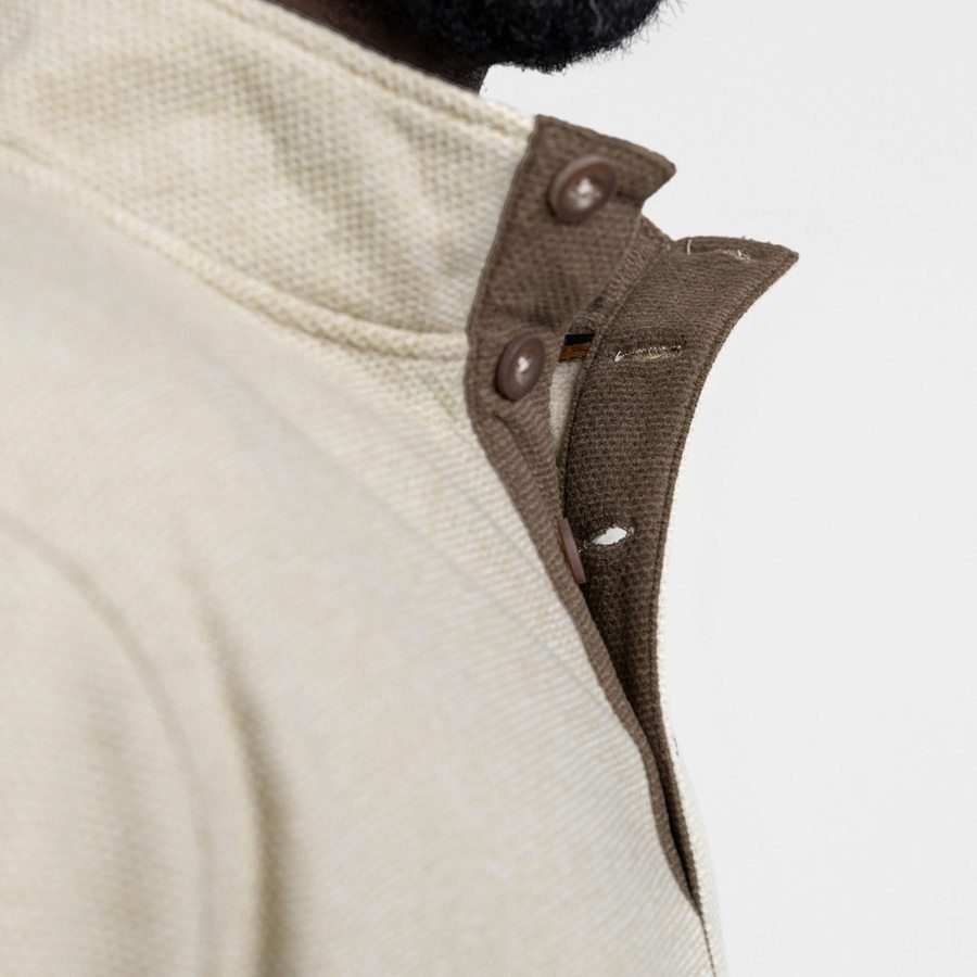 Fleece Henley - Sand