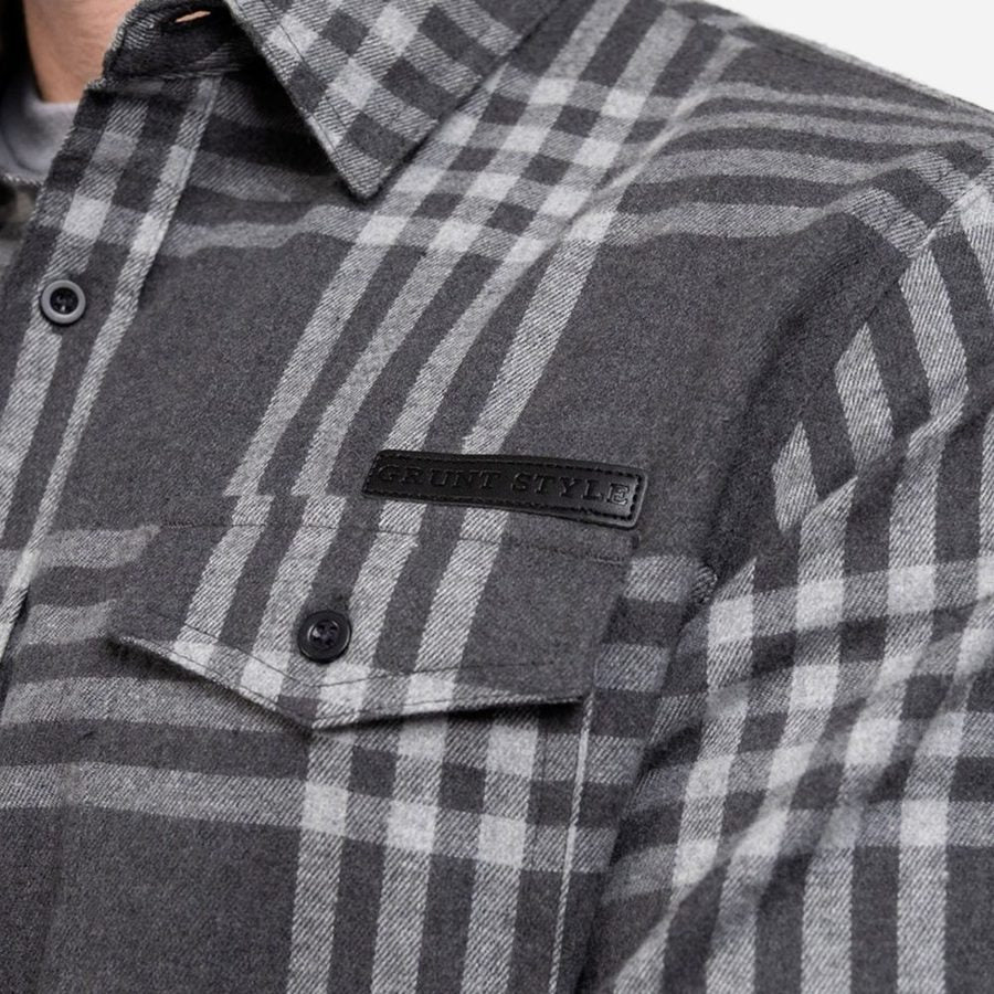 Men's GS Plaid Flannel - Gray