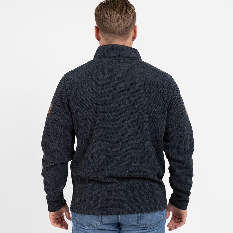 Fleece Henley - Black