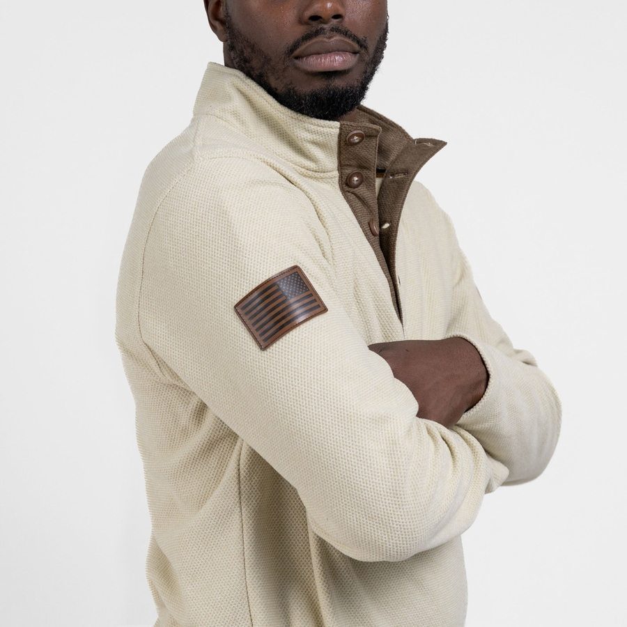 Fleece Henley - Sand