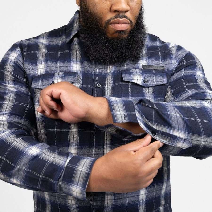 Men's GS Plaid Flannel - Navy