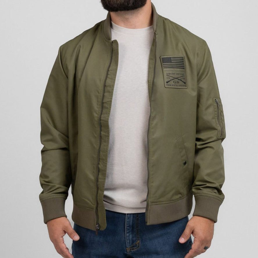 Men's Stealth Bomber Jacket - Military Green