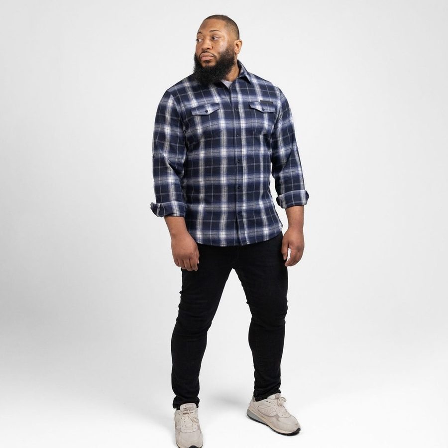 Men's GS Plaid Flannel - Navy