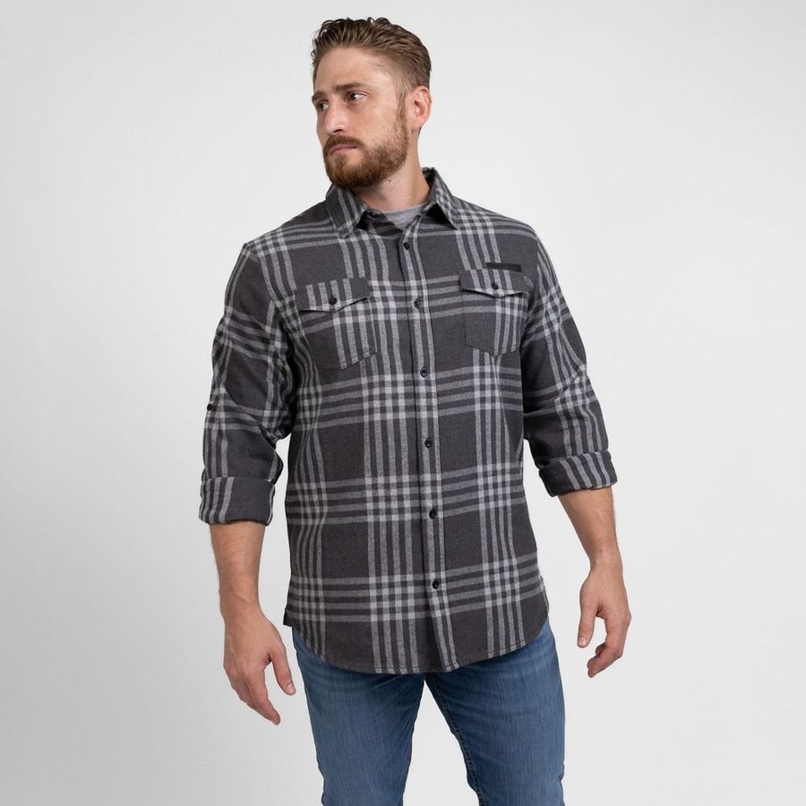 Men's GS Plaid Flannel - Gray