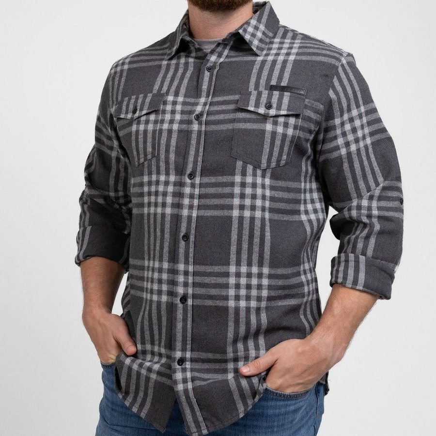 Men's GS Plaid Flannel - Gray