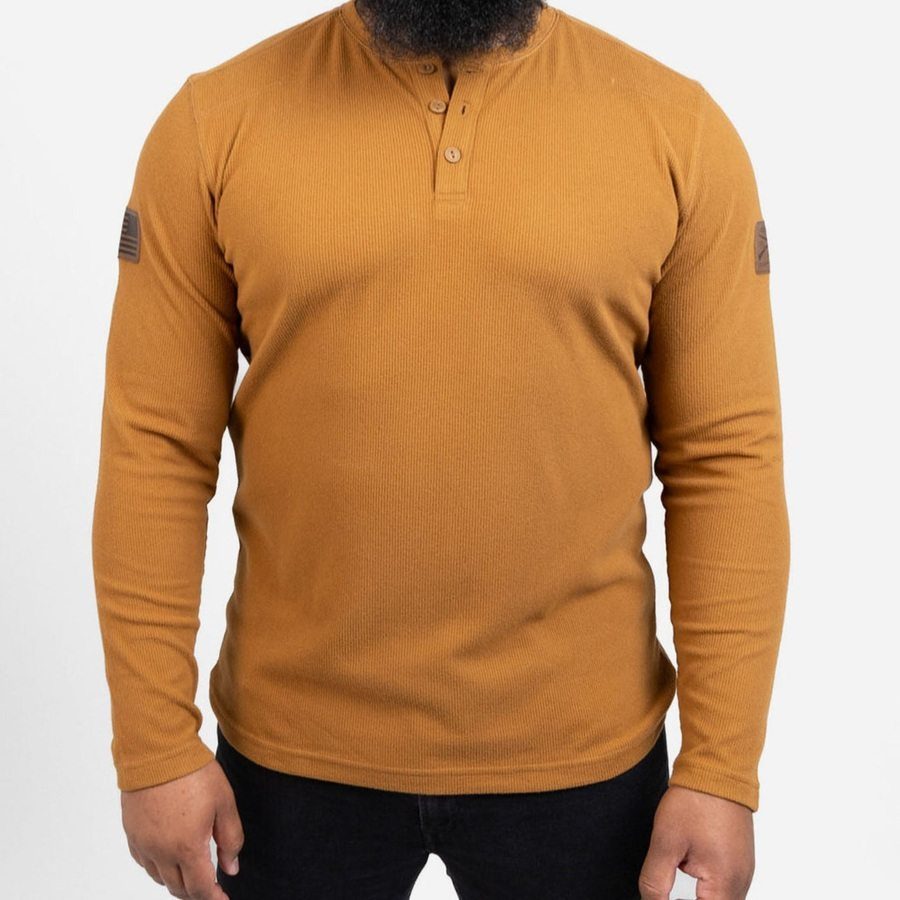 Thermal Henley - Coyote