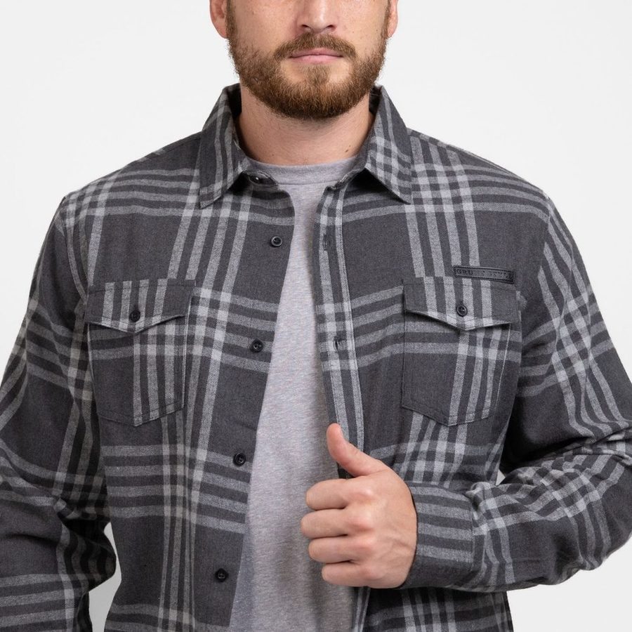 Men's GS Plaid Flannel - Gray