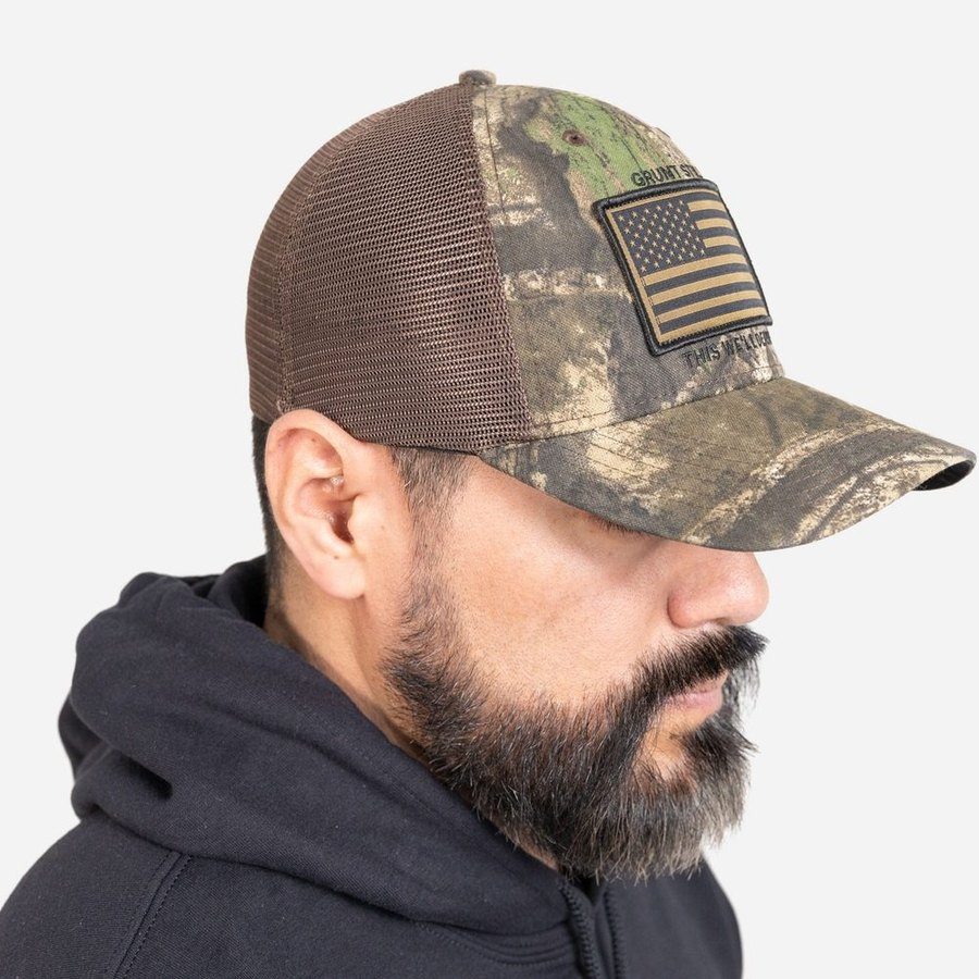 Realtree APX® Flag Stretch Fit Hat
