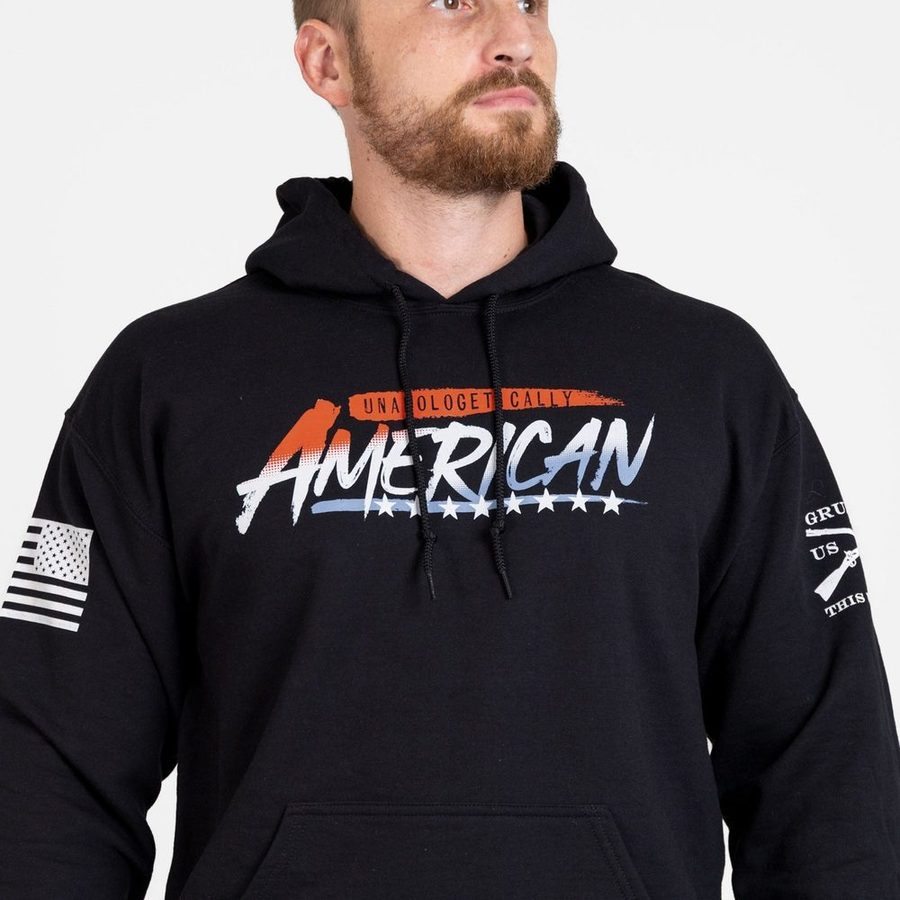 Unapologetically American Hoodie - Black