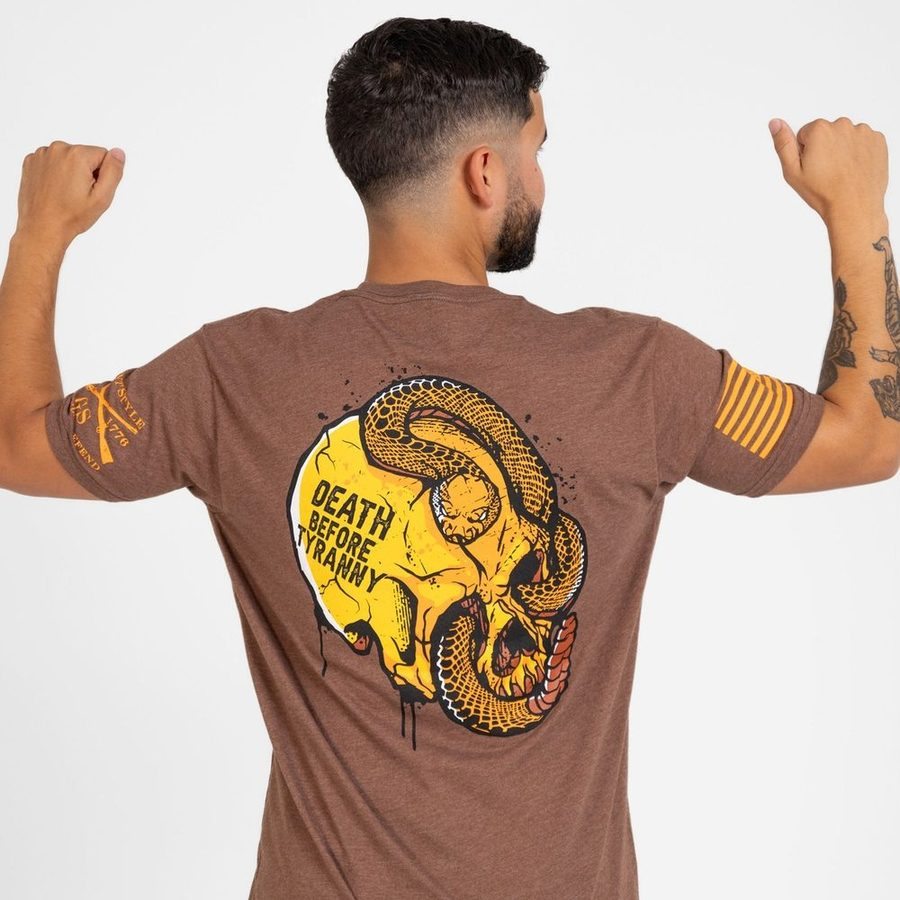 Venom & Valor T-Shirt - Heather Brown