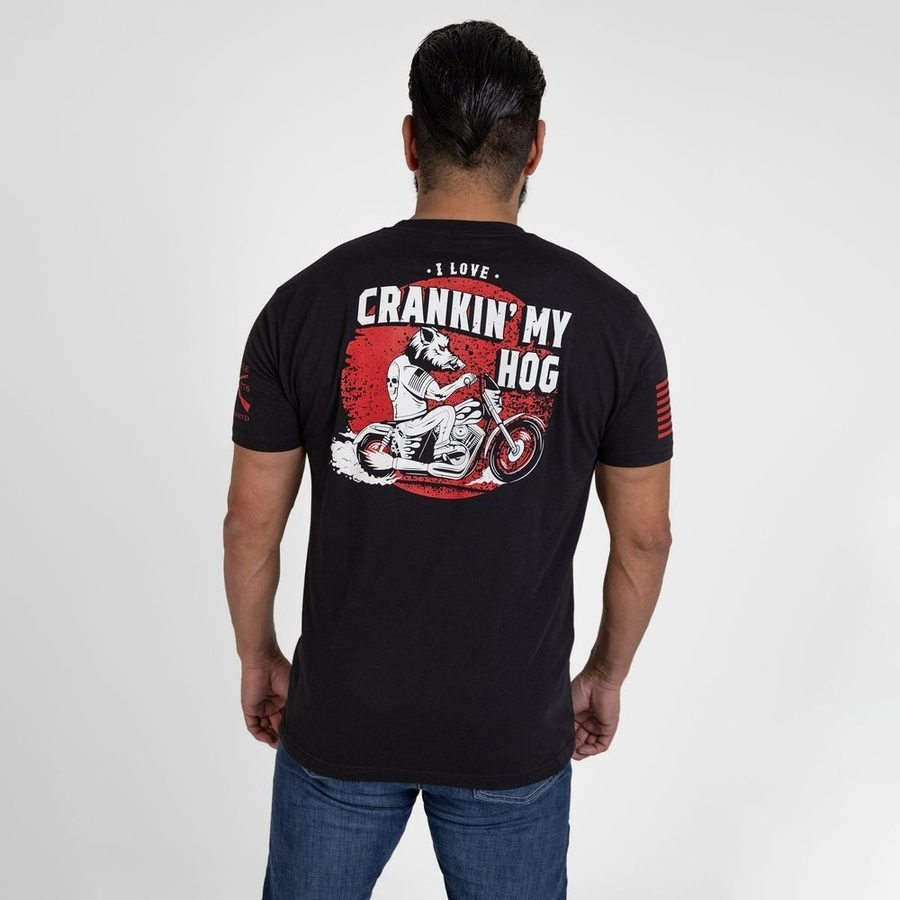 Cranking My Hog T-Shirt - Black