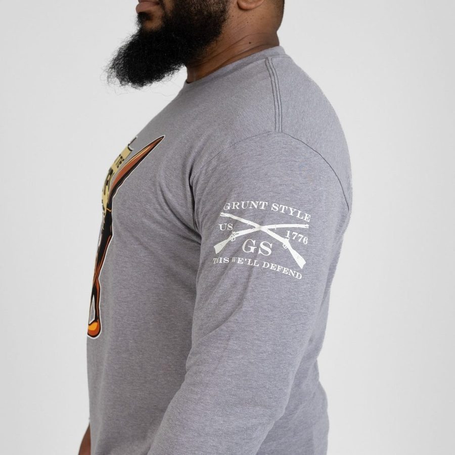 Just The Tip Long Sleeve - Dark Heather Gray