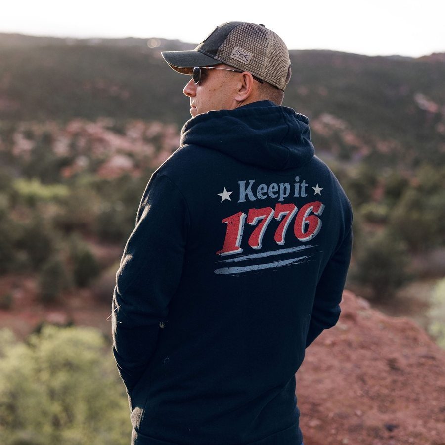 Keep It 1776 Full-Zip Hoodie - Navy