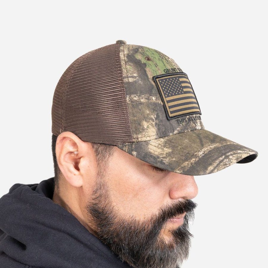 Realtree APX® Flag Stretch Fit Hat