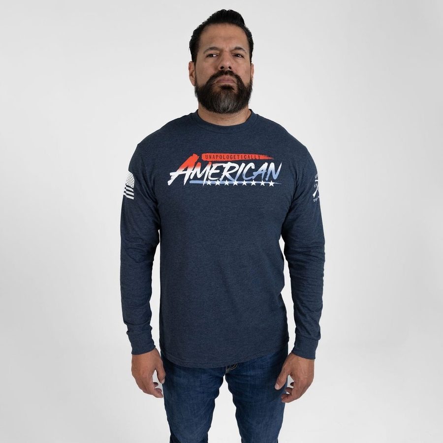Unapologetically American Long Sleeve - Navy
