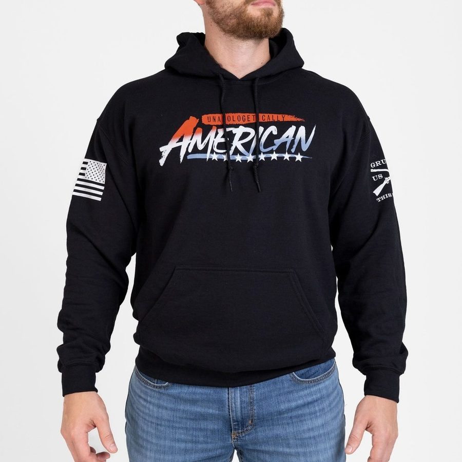 Unapologetically American Hoodie - Black