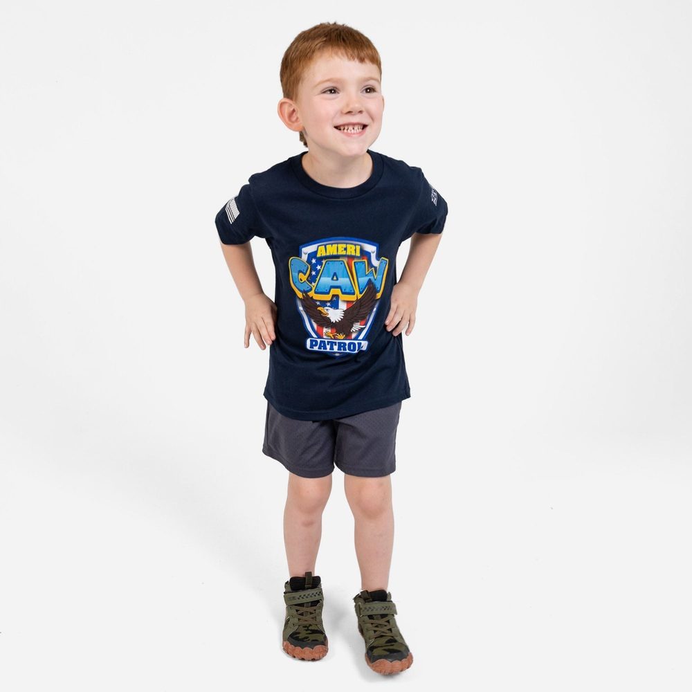 Youth Americaw Patrol T-Shirt - Midnight Navy