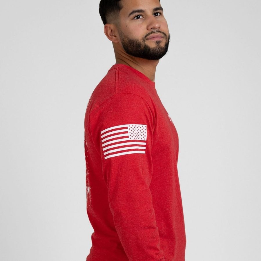 1776 Flag Long Sleeve - Red
