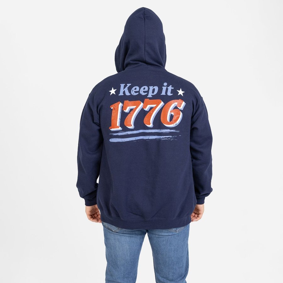 Keep It 1776 Full-Zip Hoodie - Navy