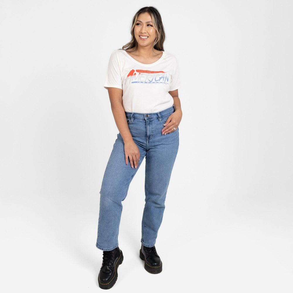 Women's Unapologetically American Slouchy T-Shirt - White