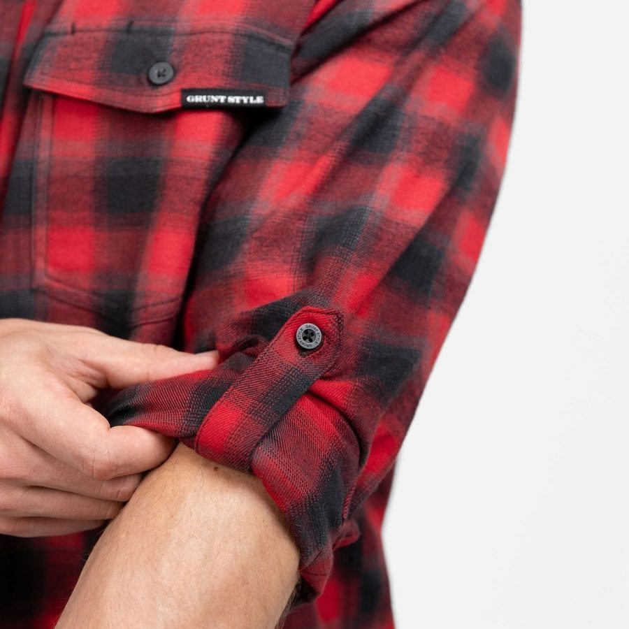 Men's Premium Plaid Flannel - Red