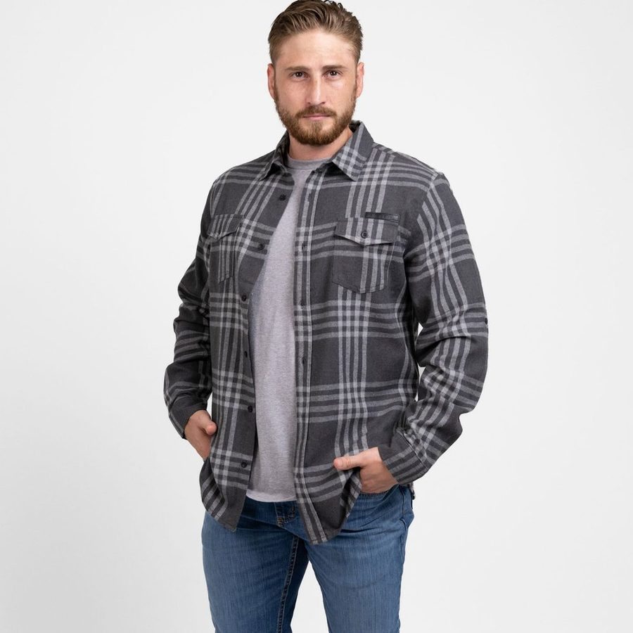 Men's GS Plaid Flannel - Gray