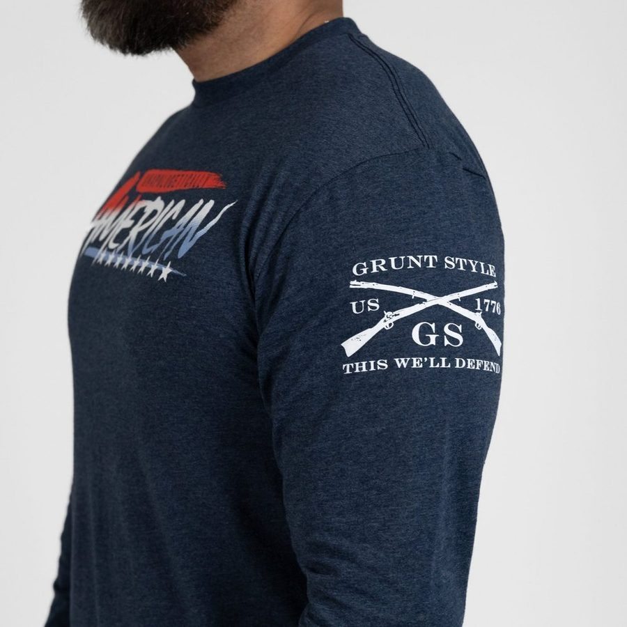 Unapologetically American Long Sleeve - Navy