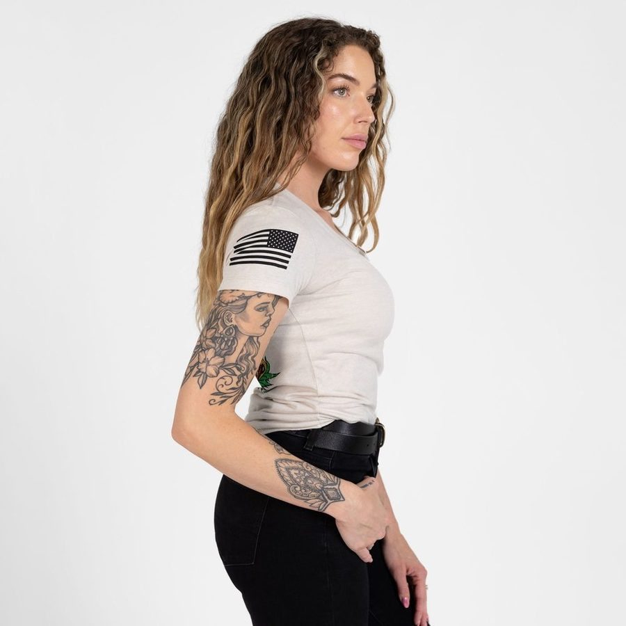 Women's Rattle & Resist V-Neck - Sand