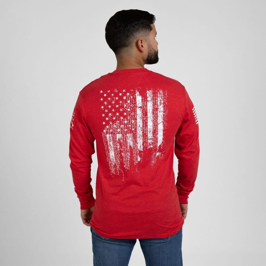 1776 Flag Long Sleeve - Red
