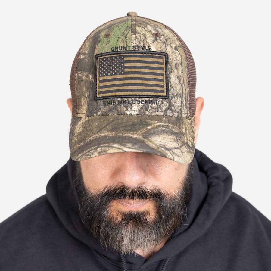 Realtree APX® Flag Stretch Fit Hat