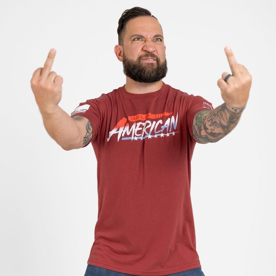 Unapologetically American T-Shirt - Red Plum