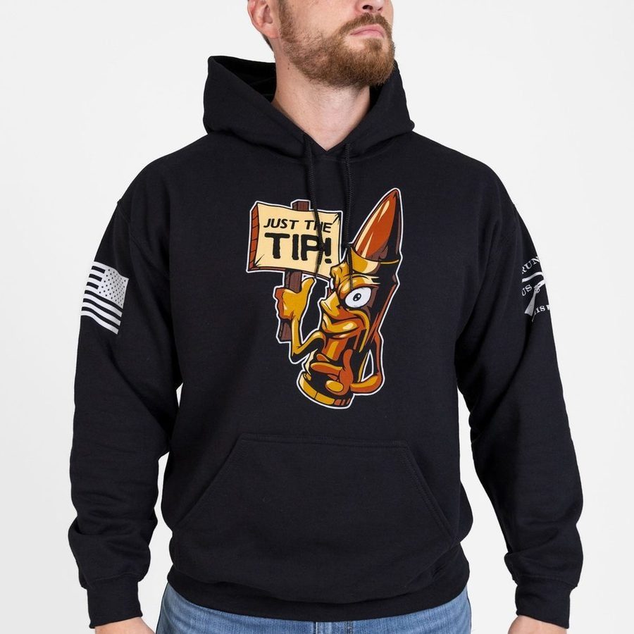Just The Tip Hoodie - Black