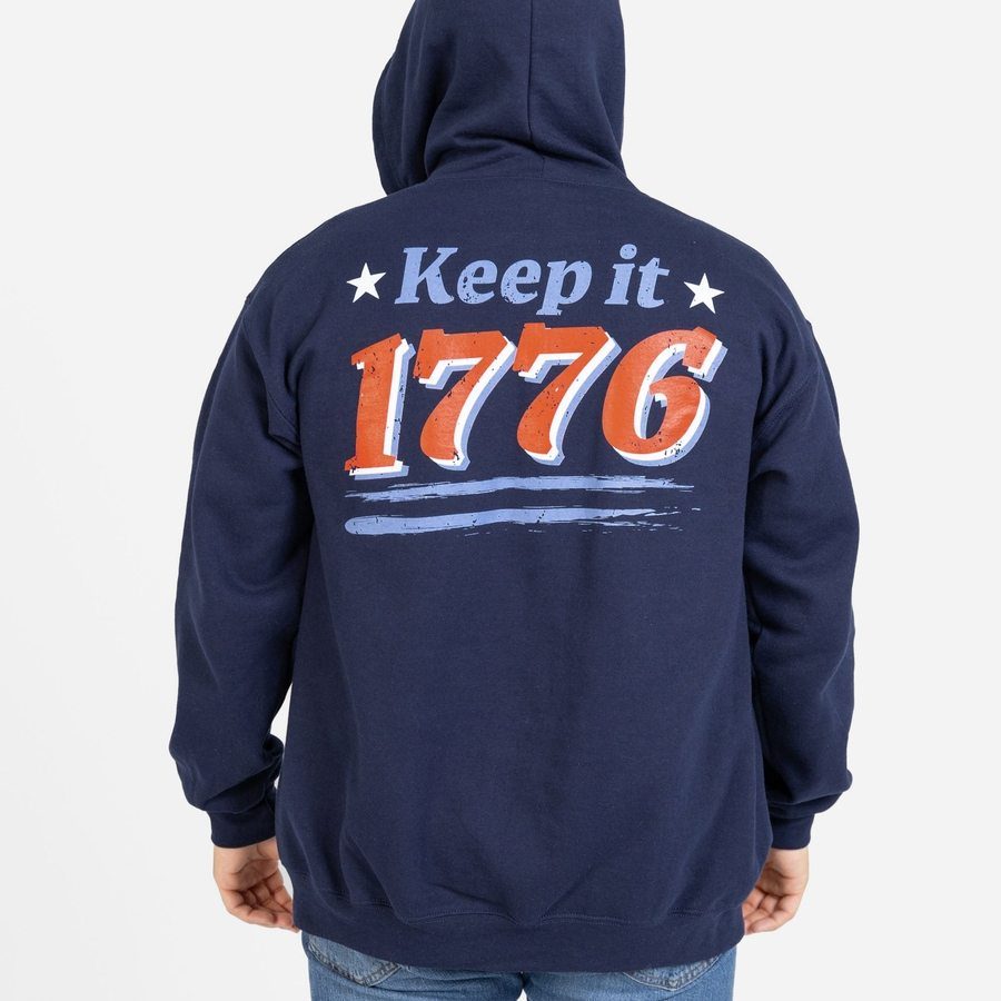 Keep It 1776 Full-Zip Hoodie - Navy