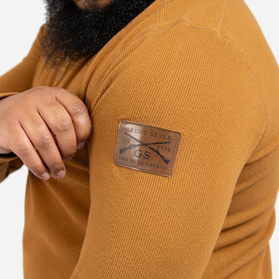 Thermal Henley - Coyote