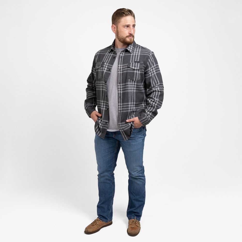 Men's GS Plaid Flannel - Gray