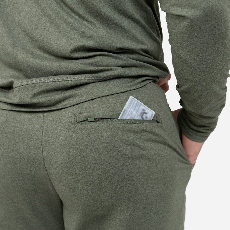 Men's All-Day Short - Heather Military Green